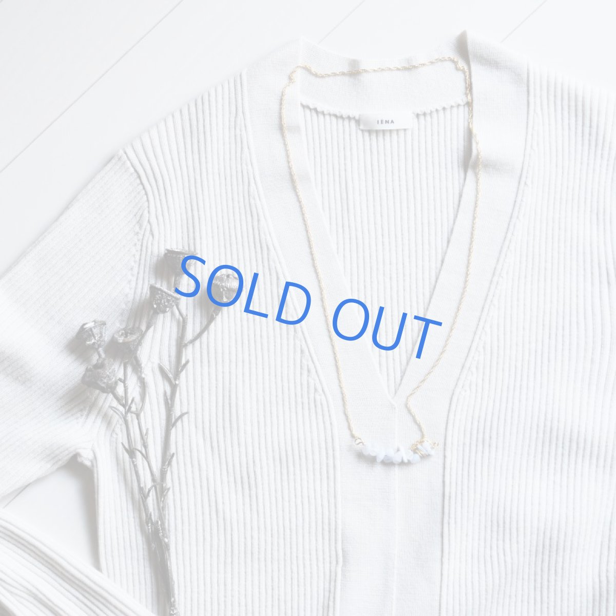 画像5: 【1点もの】ブルーレースアゲートタンブルライン ゴールドチェーン約70+5cm (5)