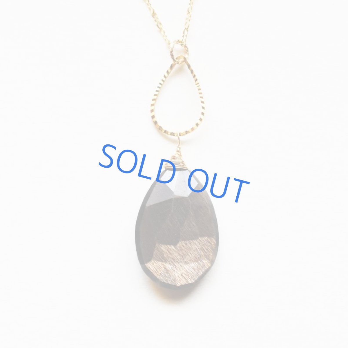 画像3: 【1点もの】ゴールデンシャインブラックムーンストーン　14KGFチェーンネックレス約50cm (3)