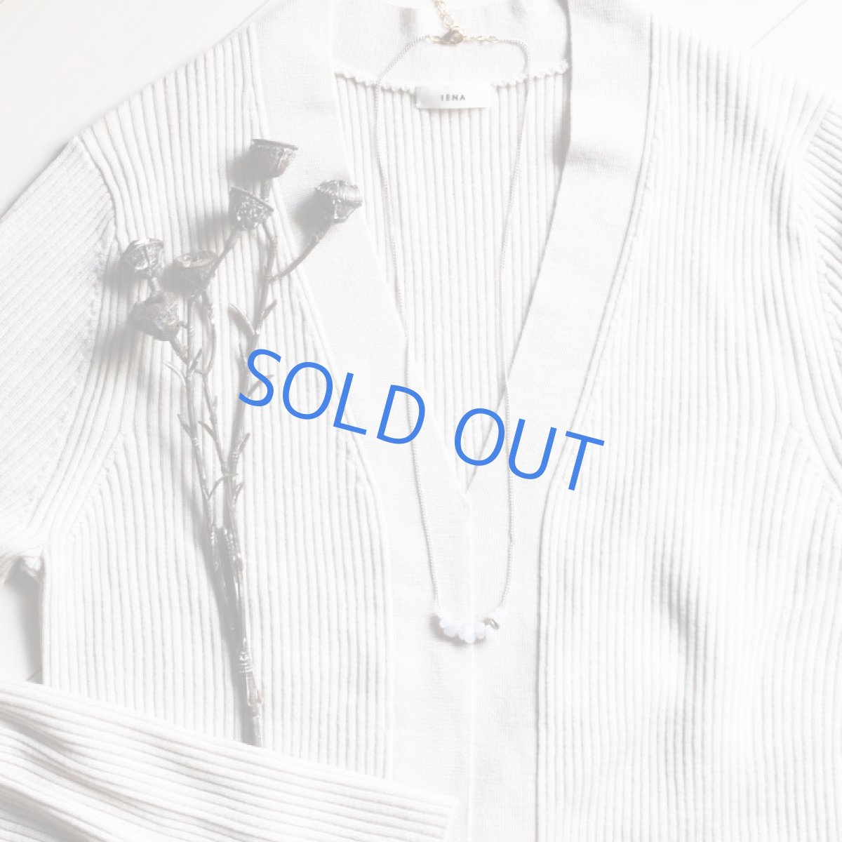 画像5: 【1点もの】ブルーレースアゲートタンブルライン　ホワイトゴールドチェーン約58＋5cm (5)