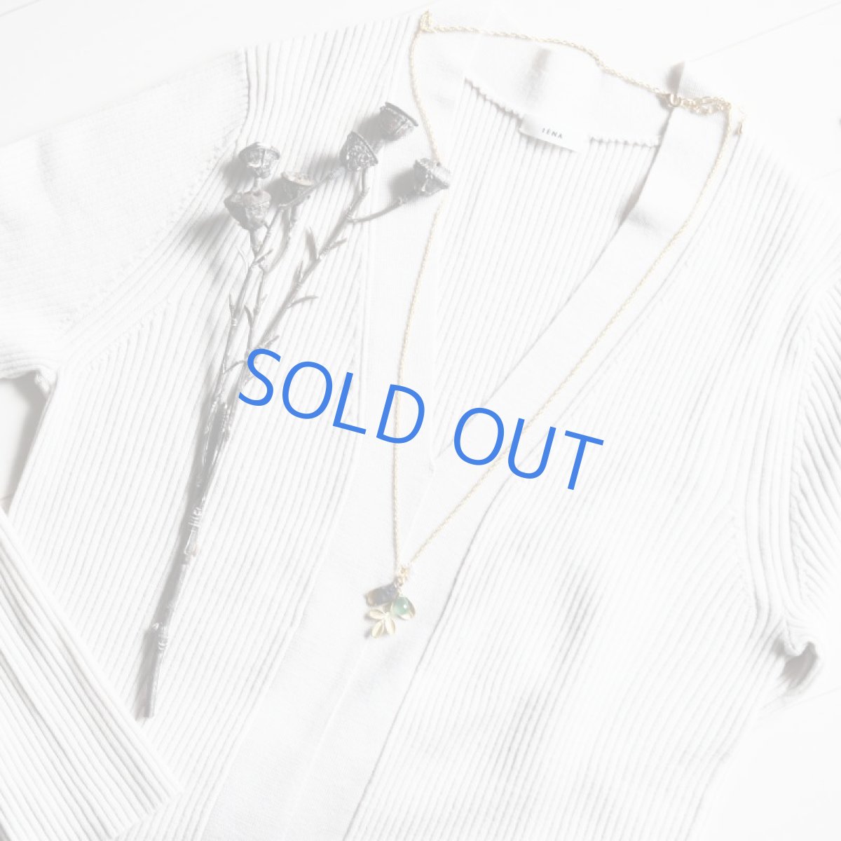 画像7: 【1点もの】サーペンティン リーフチャームゴールドチェーンネックレス約72cm+5cm (7)