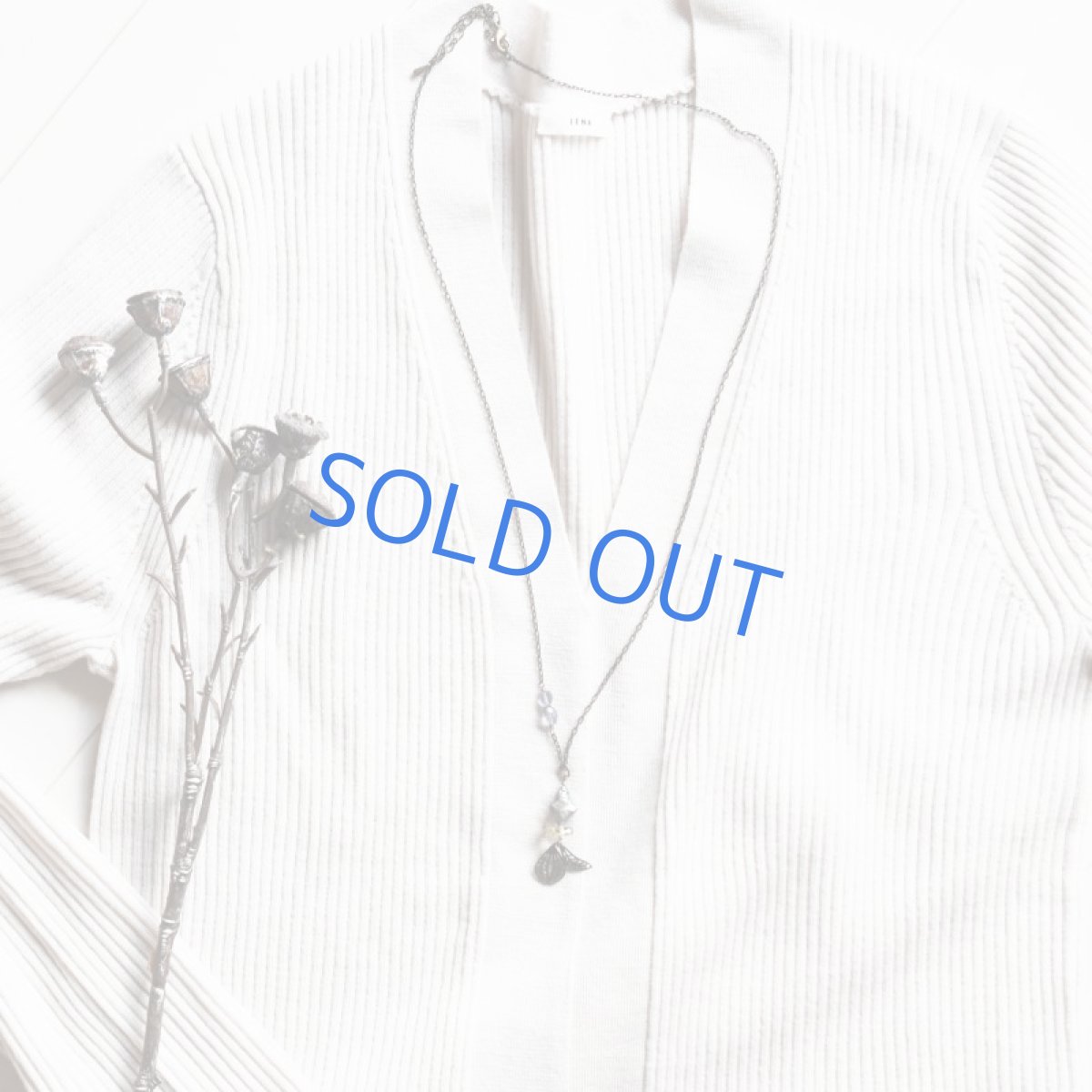 画像4: 【1点もの】淡水パールデザインチャーム アンティークゴールドチェーンネックレス約68cm+5cm (4)