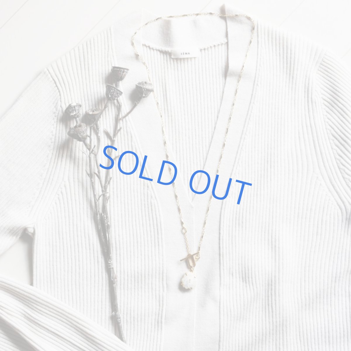 画像7: 【1点もの】ホワイトピーコッククォーツ　フロントマンテル　ゴールドチェーンネックレス約70cm (7)