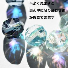 画像4: 半額SALE【SELECT・イヤリング変更可】虹色の輝き　オークリスタル　カット　サージカルレバーバックピアス (4)