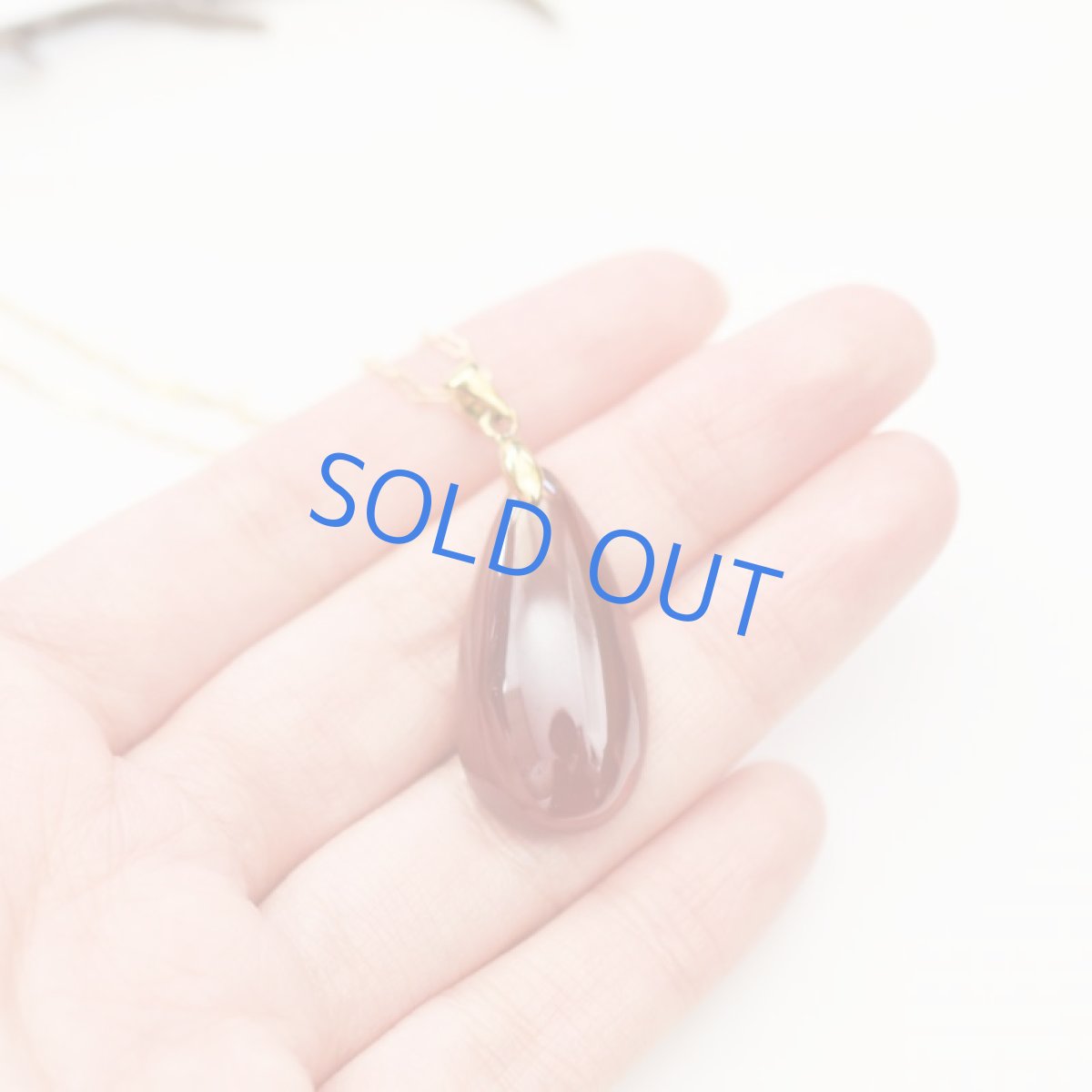 画像3: 【1点もの・B】超大粒　ヘソナイトガーネット　しずく型　約50cm14kgfネックレス (3)