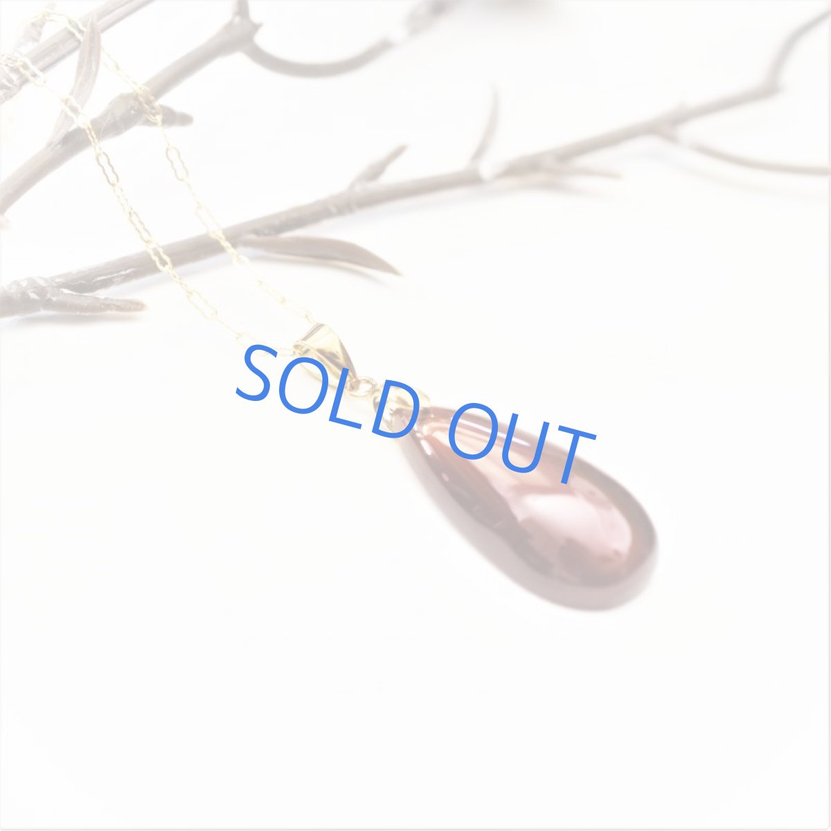 画像2: 【1点もの・C】超大粒　ヘソナイトガーネット　しずく型　約50cm14kgfネックレス (2)