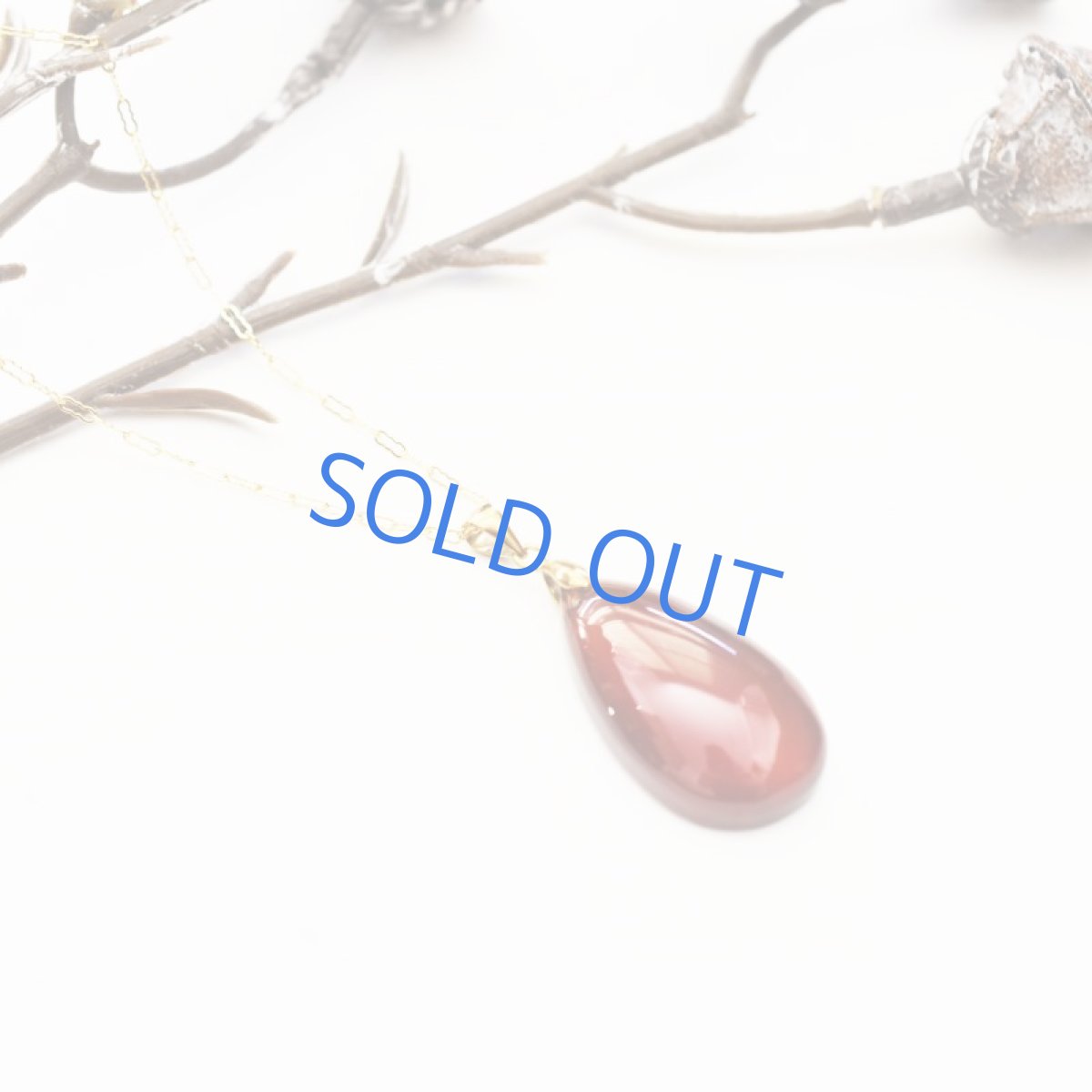 画像6: 【1点もの・B】超大粒　ヘソナイトガーネット　しずく型　約50cm14kgfネックレス (6)