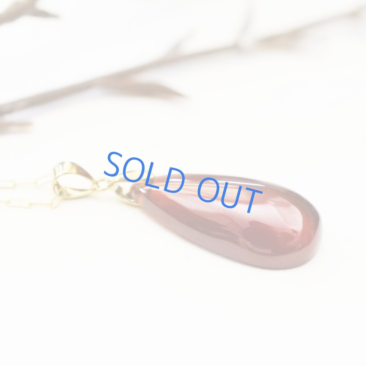 画像4: 【1点もの・B】超大粒　ヘソナイトガーネット　しずく型　約50cm14kgfネックレス (4)