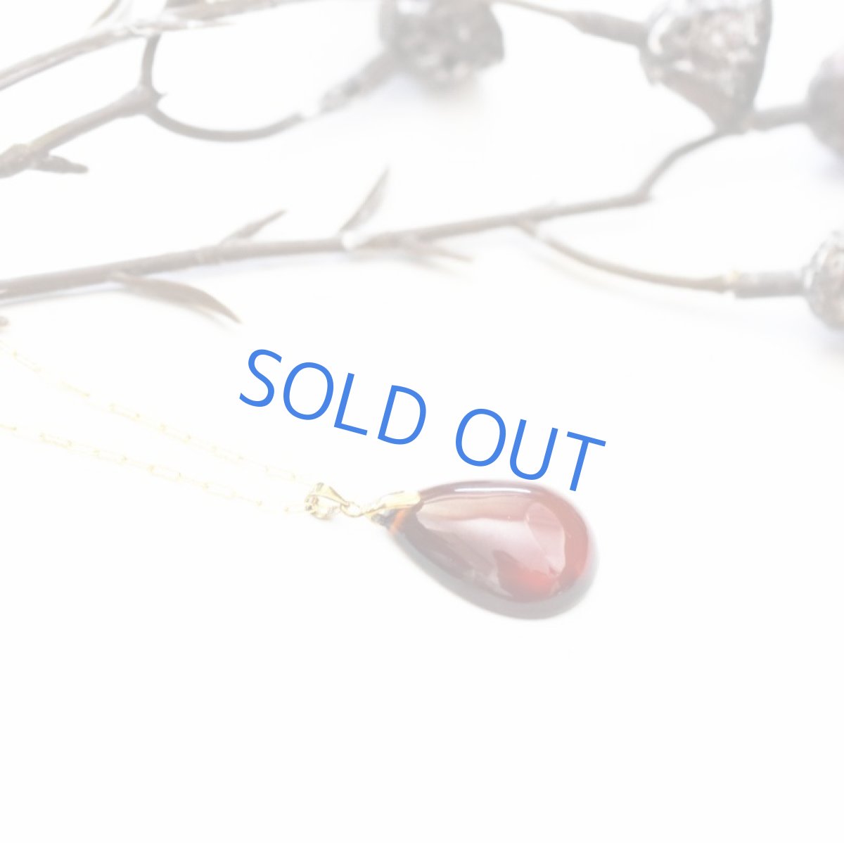 画像2: 【1点もの・F】超大粒　ヘソナイトガーネット　しずく型　約50cm14kgfネックレス (2)