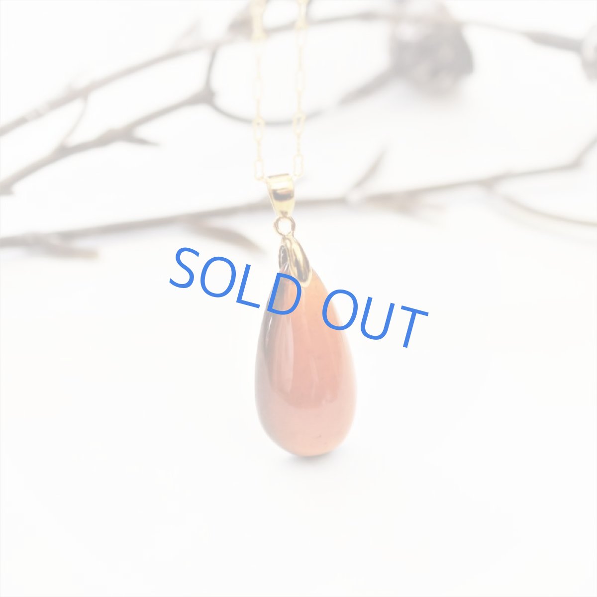 画像3: 【1点もの・C】超大粒　ヘソナイトガーネット　しずく型　約50cm14kgfネックレス (3)