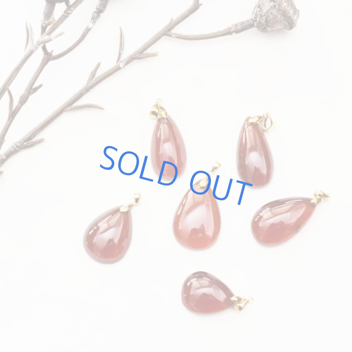 画像6: 【1点もの・D】超大粒　ヘソナイトガーネット　しずく型　約50cm14kgfネックレス (6)