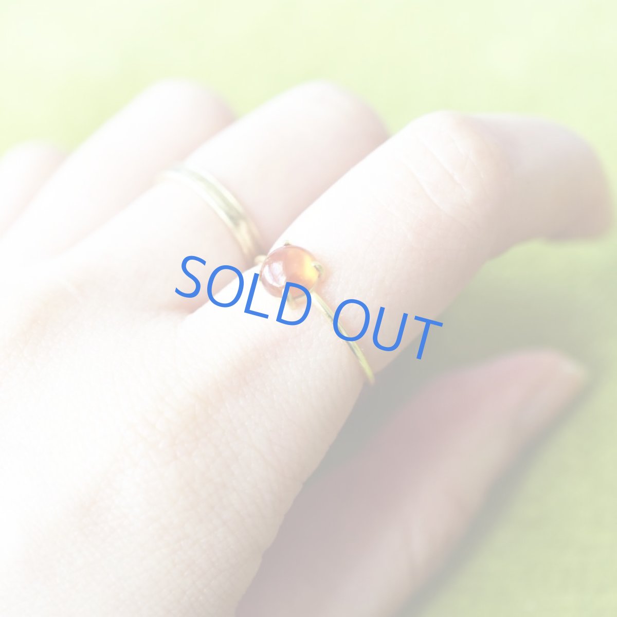 画像7: 【残り1・13号】ヘソナイト ガーネット ミニカボション 14KGFリング(指輪) (7)