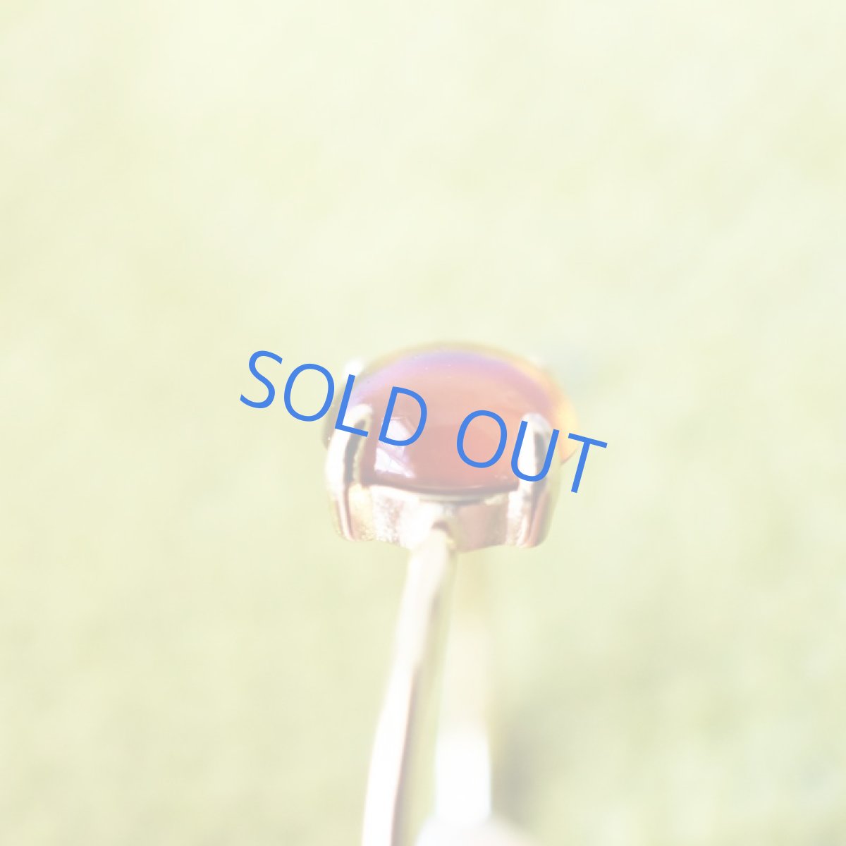 画像5: 【残り1・13号】ヘソナイト ガーネット ミニカボション 14KGFリング(指輪) (5)