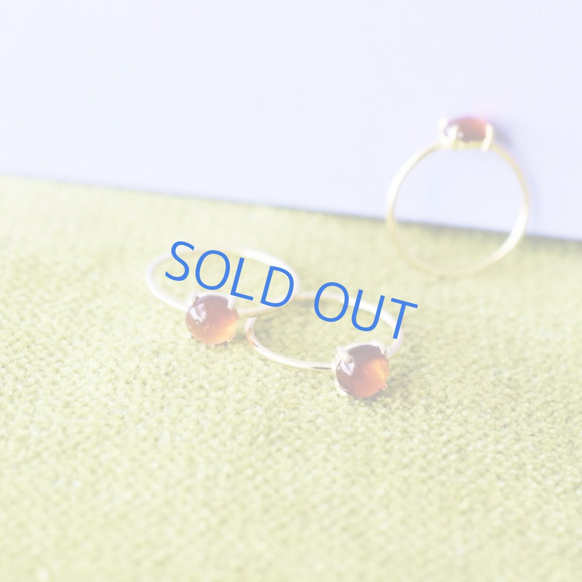 画像4: 【残り1・13号】ヘソナイト ガーネット ミニカボション 14KGFリング(指輪) (4)