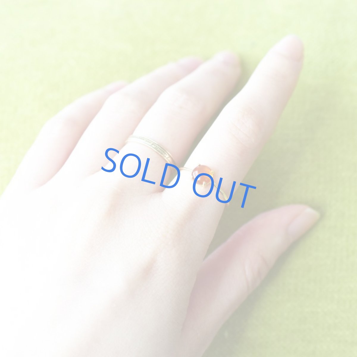 画像8: 【残り1・13号】ヘソナイト ガーネット ミニカボション 14KGFリング(指輪) (8)