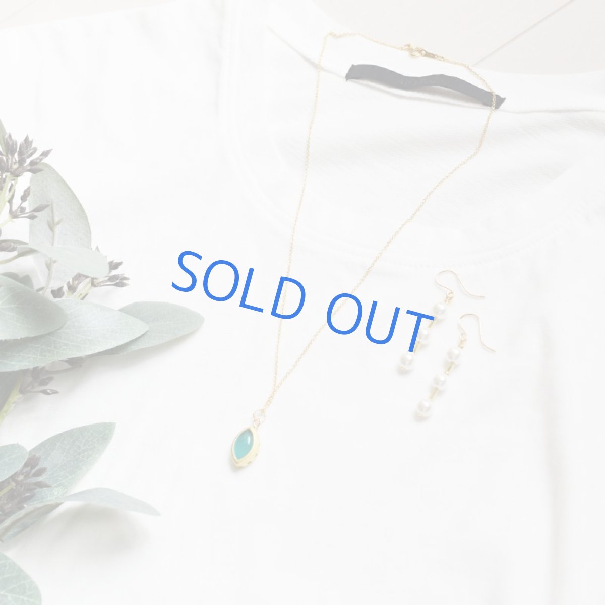 画像8:  【残り1】ネオンブルーアマゾナイト マーキス フレーム 14KGF40cmネックレス (8)