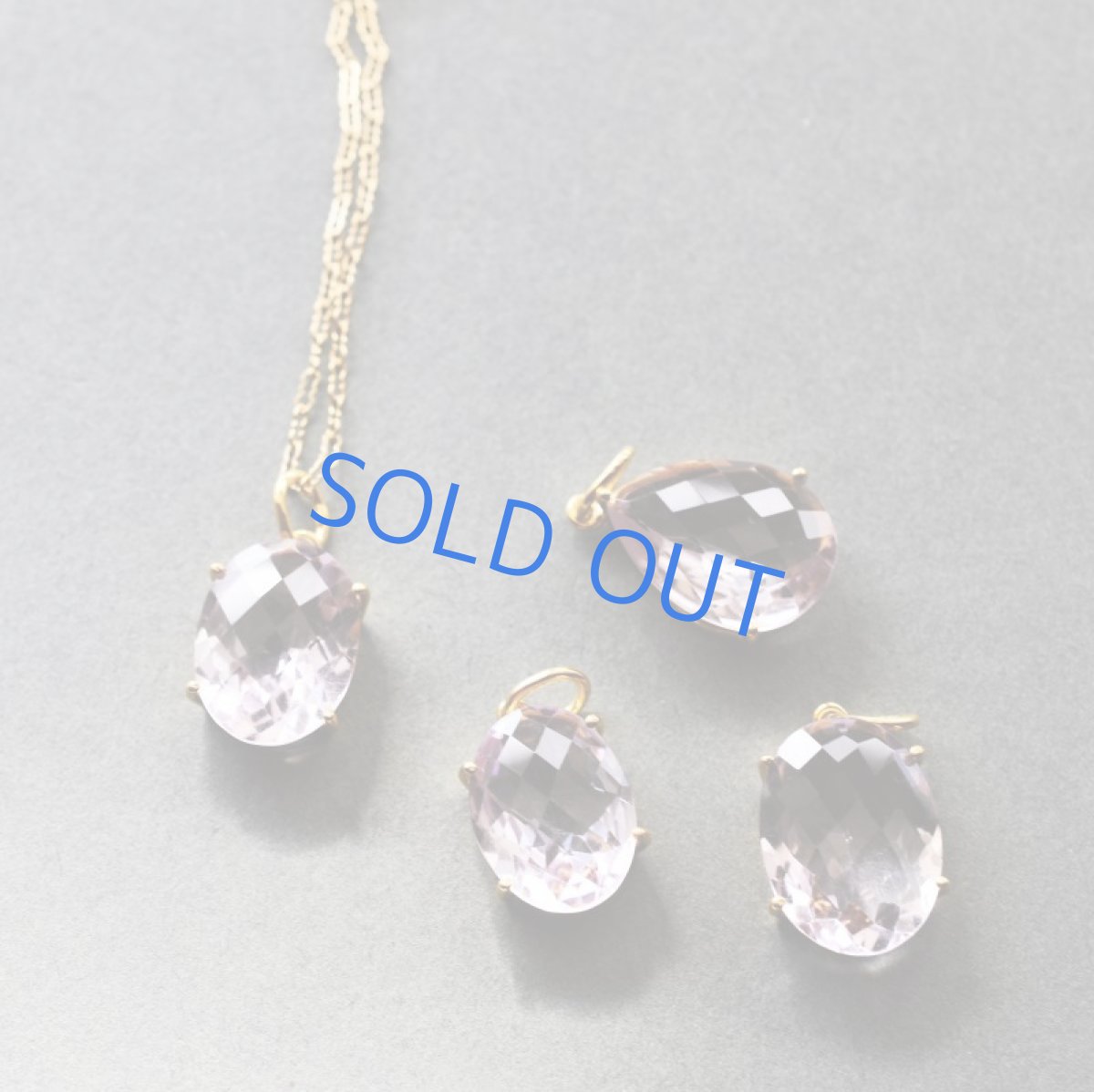 画像8:  【1点もの・Aオーバル】超大粒　宝石用ルース　ピンクアメジスト　14KGF50cmネックレス (8)