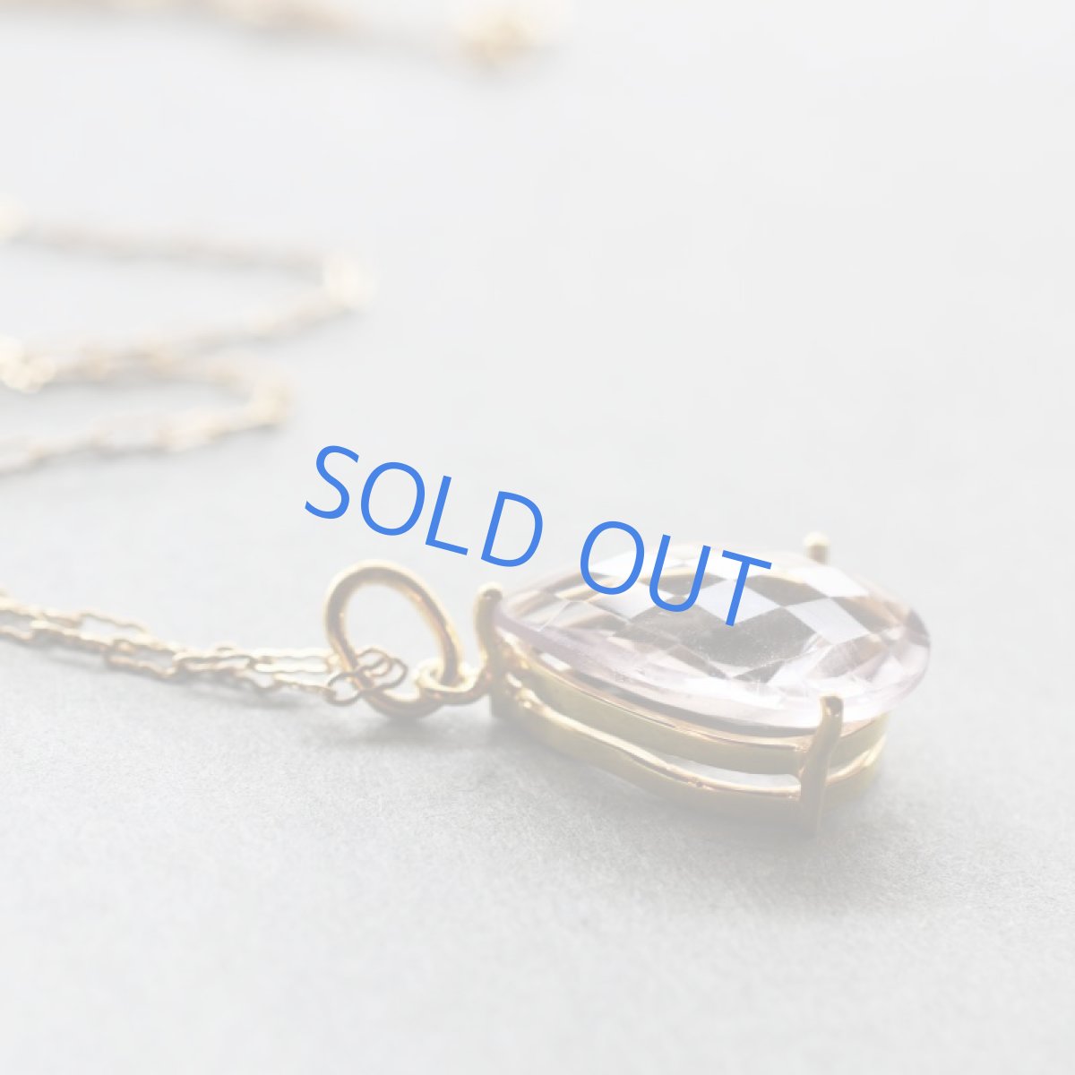 画像2:  【1点もの・Dティア】超大粒 宝石用ルース ピンクアメジスト 14KGF50cmネックレス (2)