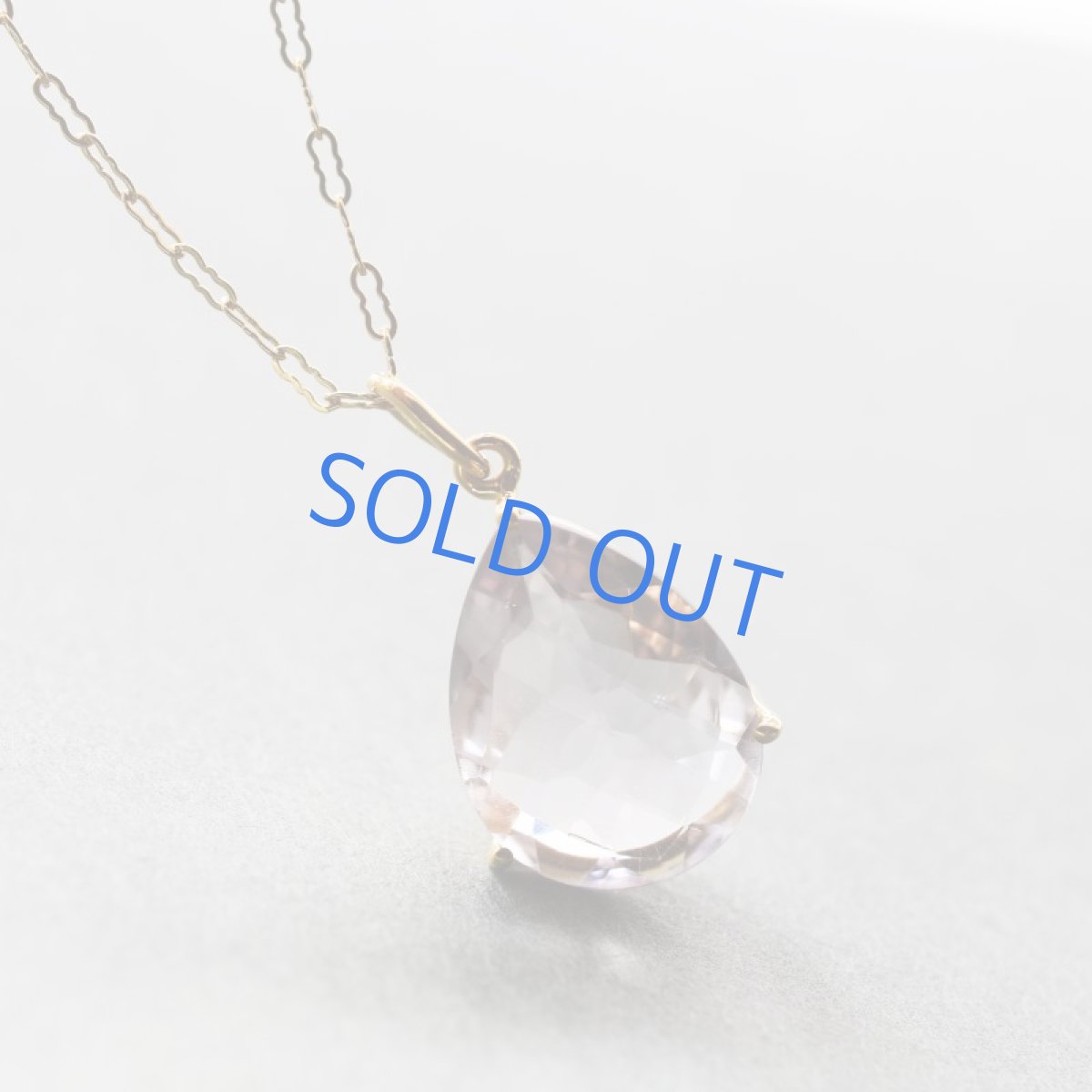 画像4:  【1点もの・Dティア】超大粒 宝石用ルース ピンクアメジスト 14KGF50cmネックレス (4)