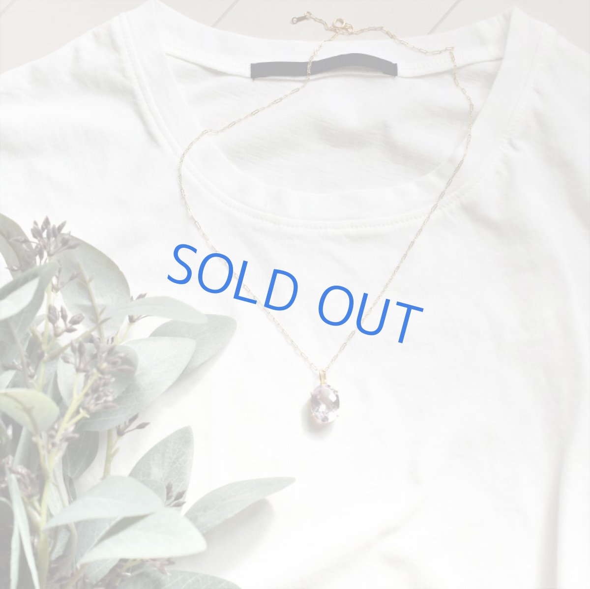 画像6:  【1点もの・Aオーバル】超大粒　宝石用ルース　ピンクアメジスト　14KGF50cmネックレス (6)