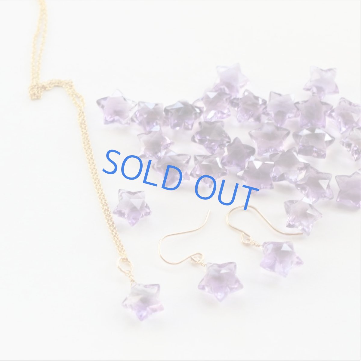 画像5: 【イヤリング変更可・限定数のみ】星降る アメジスト 大粒スターカット 14kgfフックピアス (5)