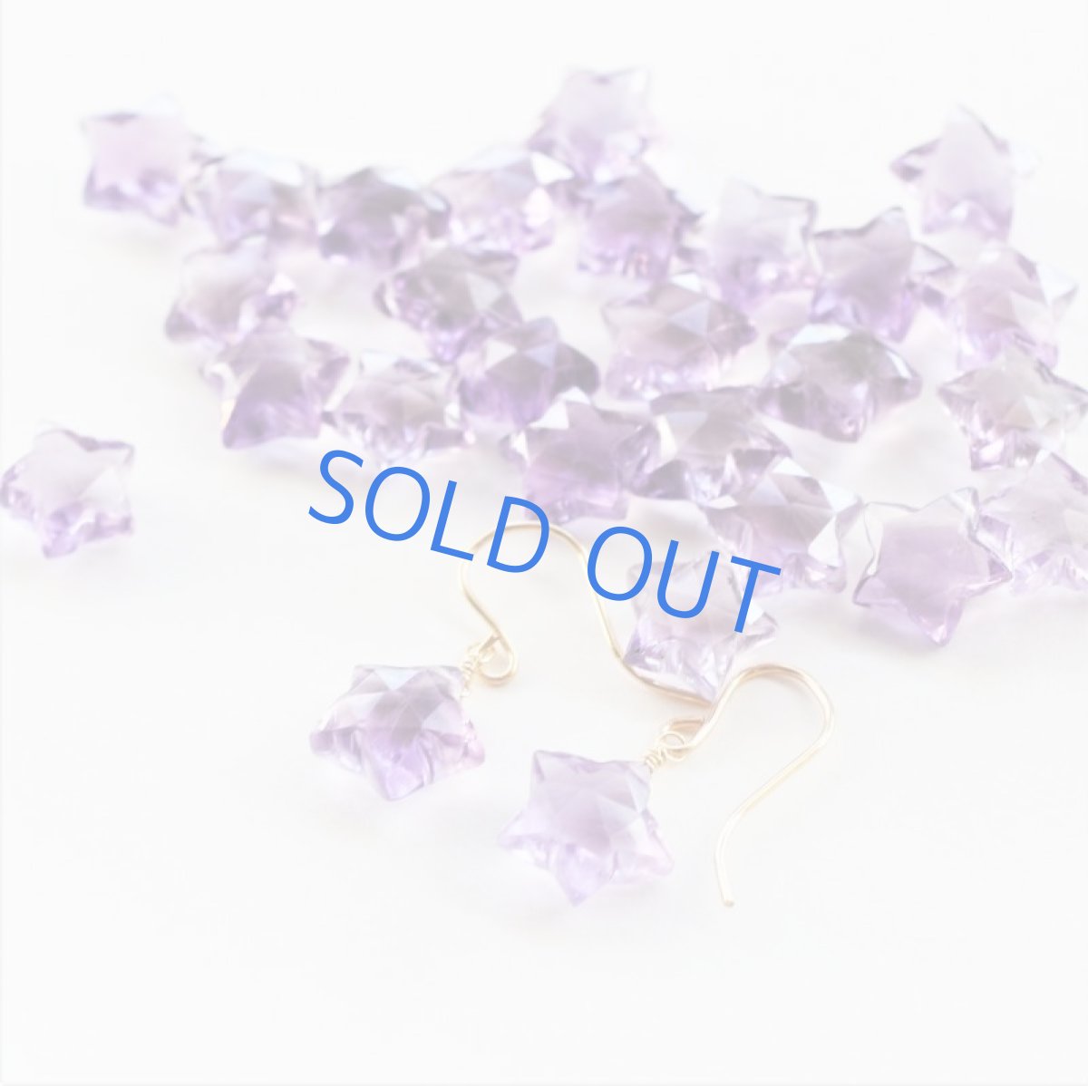 画像6: 【イヤリング変更可・限定数のみ】星降る アメジスト 大粒スターカット 14kgfフックピアス (6)