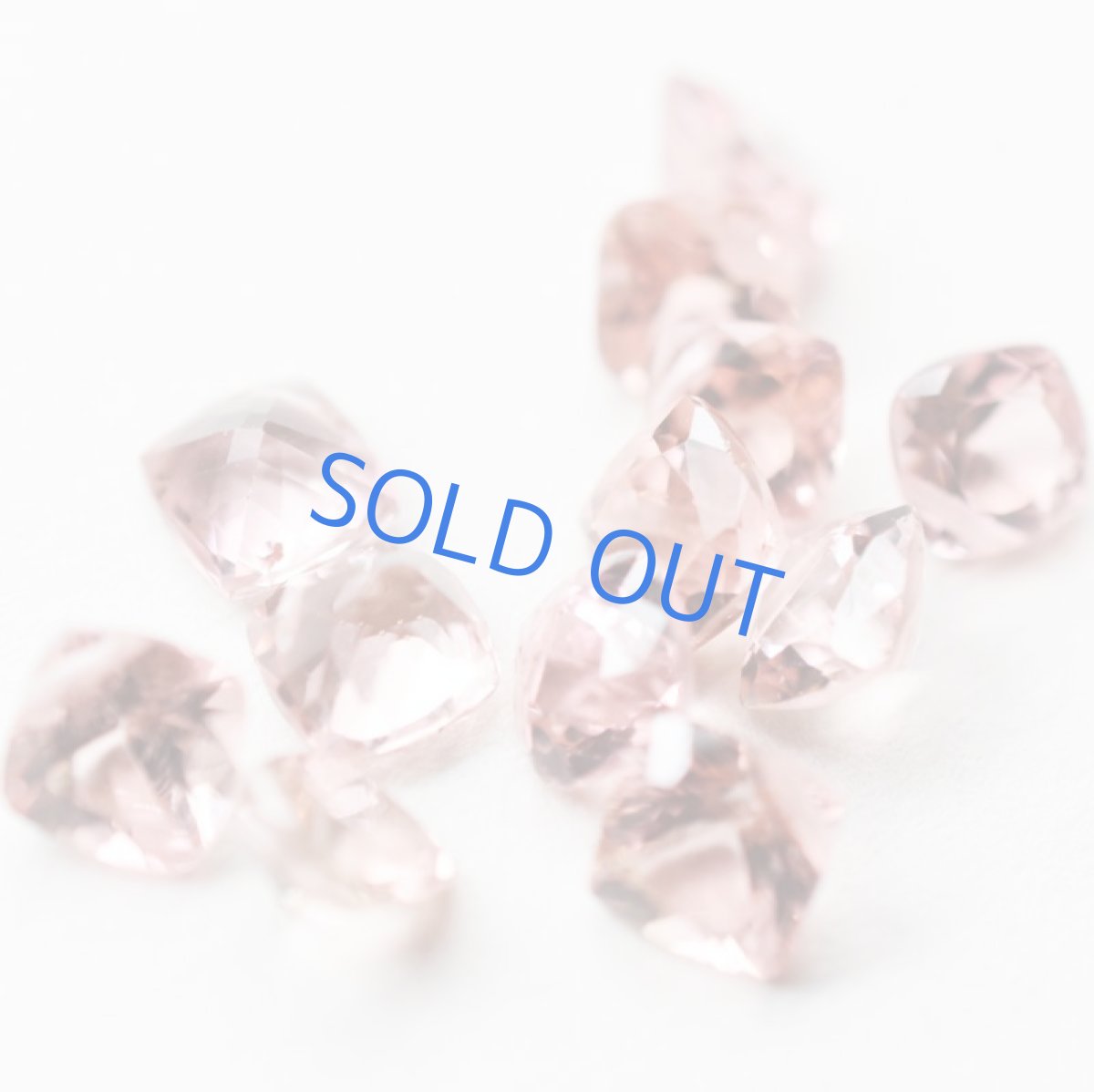 画像2: 宝石用ルース　ロゼピンクカラー　ピンクトルマリン　プリンセスカット　14kgfネックレス40cm  (2)