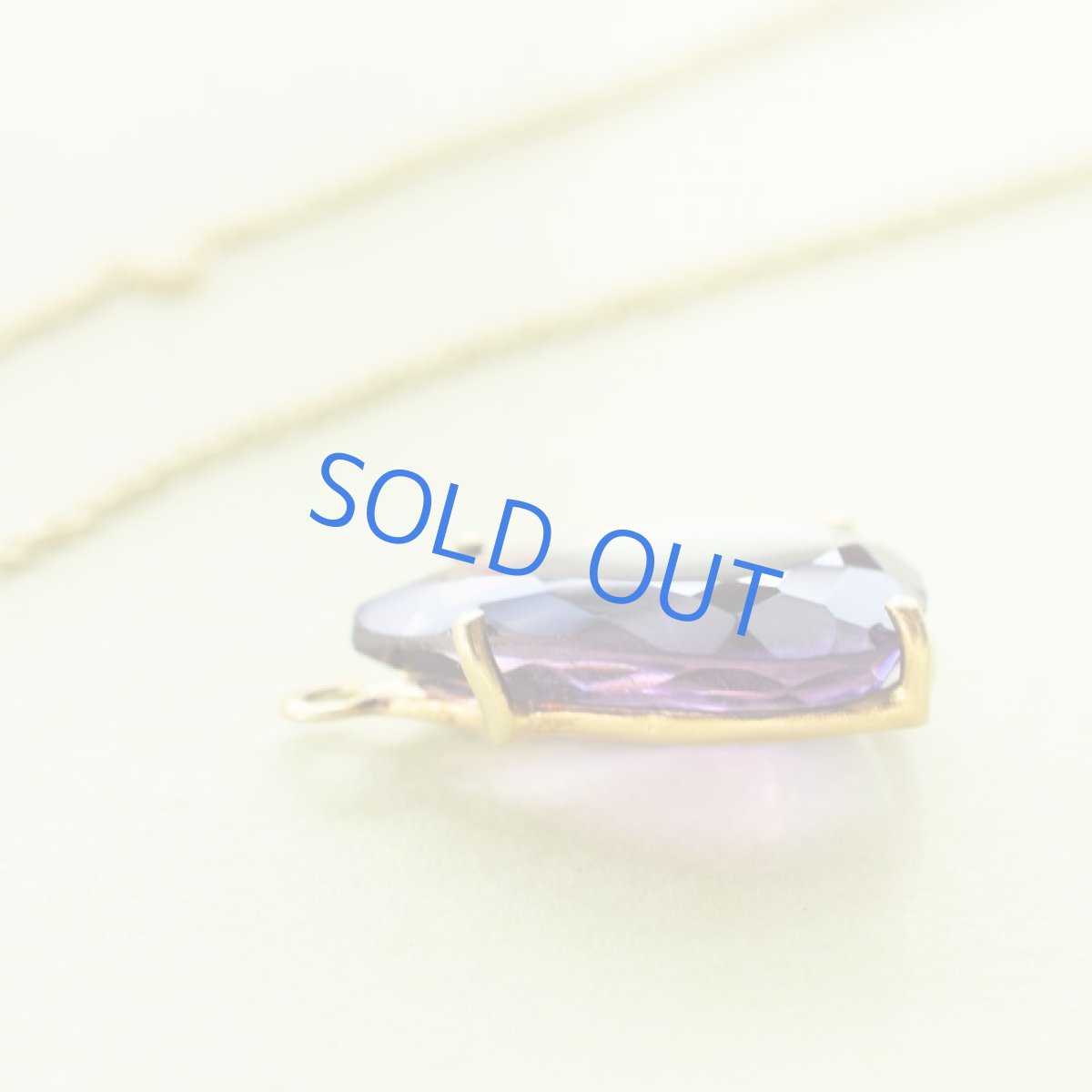 画像3: 【1点もの】宝石用ルース　超大粒　アメジスト　ペアシェイプカット　サージカルステンレスネックレス50cm  (3)
