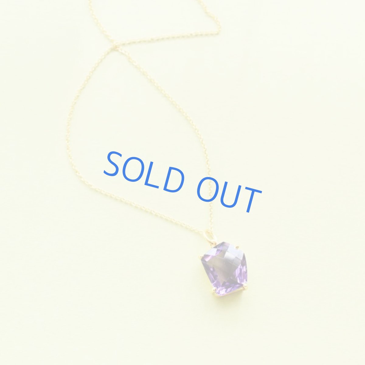 画像4: 【1点もの・A】宝石用ルース 大粒 アメジスト フリーフォームジェムカット 14kgfネックレス50cm  (4)