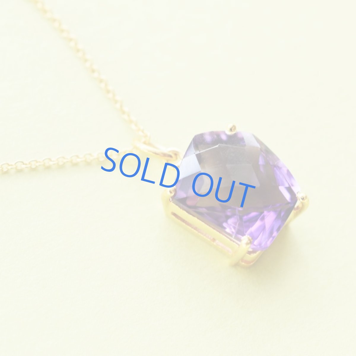 画像3: 【1点もの・A】宝石用ルース 大粒 アメジスト フリーフォームジェムカット 14kgfネックレス50cm  (3)