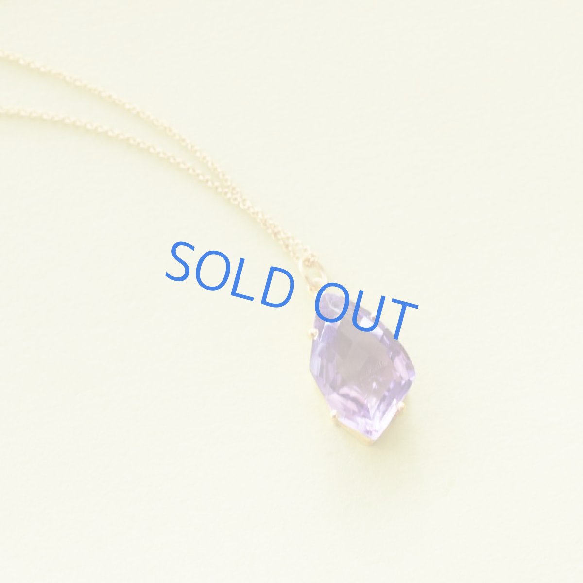 画像4: 【1点もの・E】宝石用ルース　大粒　アメジスト　フリーフォームジェムカット　14kgfネックレス50cm  (4)