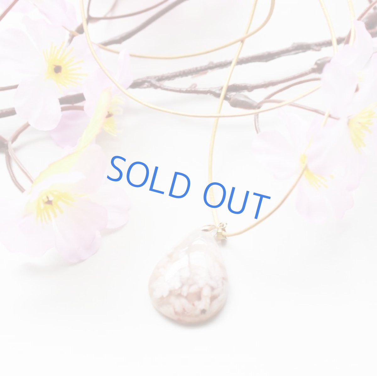 画像5: 【1点もの・C】超大粒　桜瑪瑙　(チェリーブロッサムアゲート）　革コードネックレス約80cm (5)