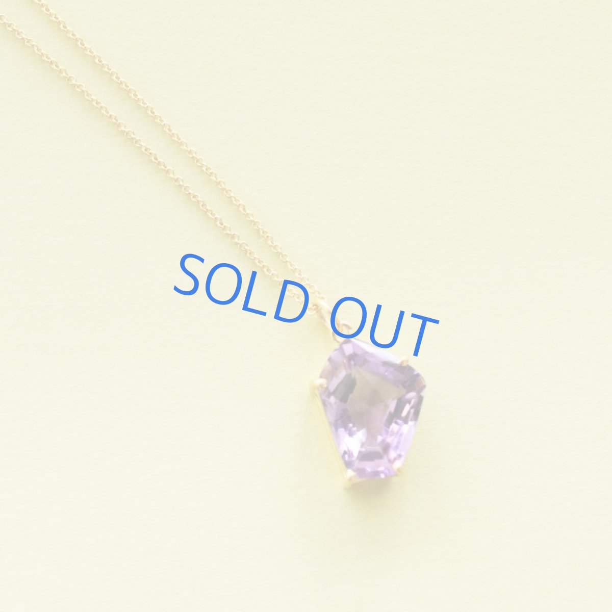 画像4: 【1点もの・F】宝石用ルース 大粒 アメジスト フリーフォームジェムカット 14kgfネックレス50cm  (4)