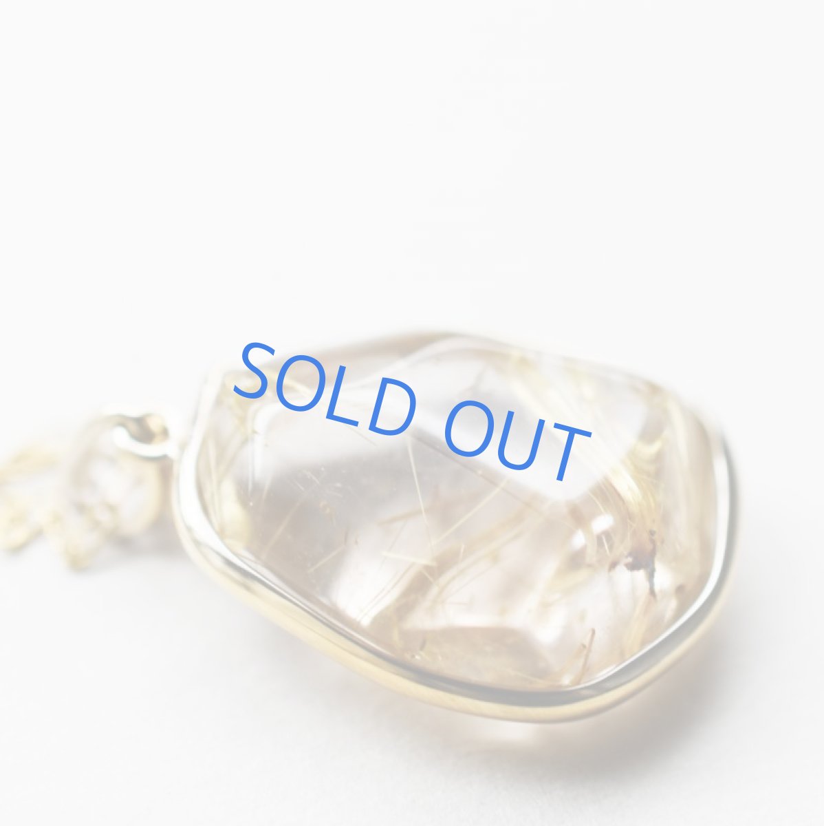 画像5: 【1点もの・E】タイチン ゴールドルチル フレームペンダント 14kgfネックレス50cm  (5)