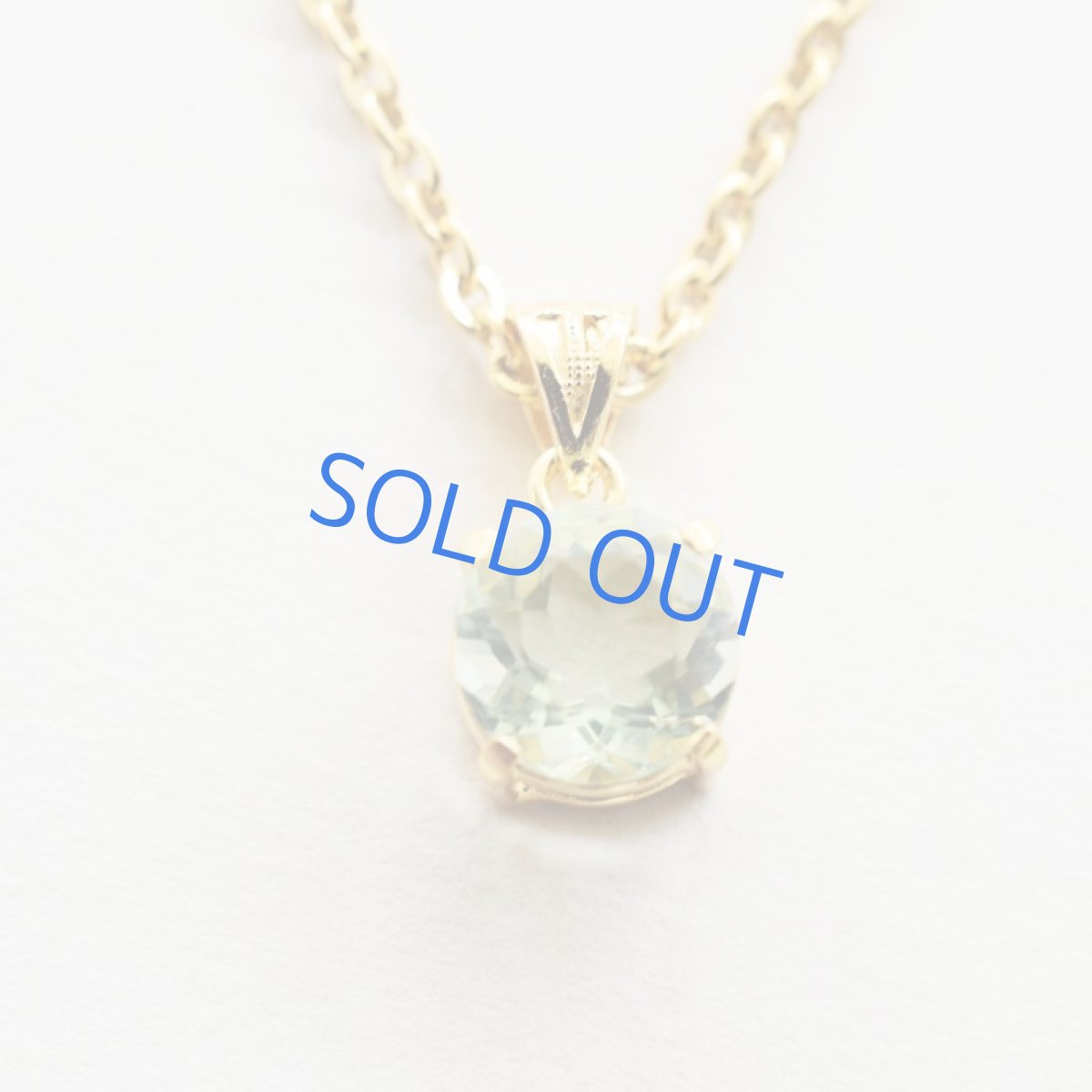 画像6: 【1点もの・ラウンドB】超希少 宝石質 ミントグリーンフローライト サージカルゴールドネックレス50cm  (6)