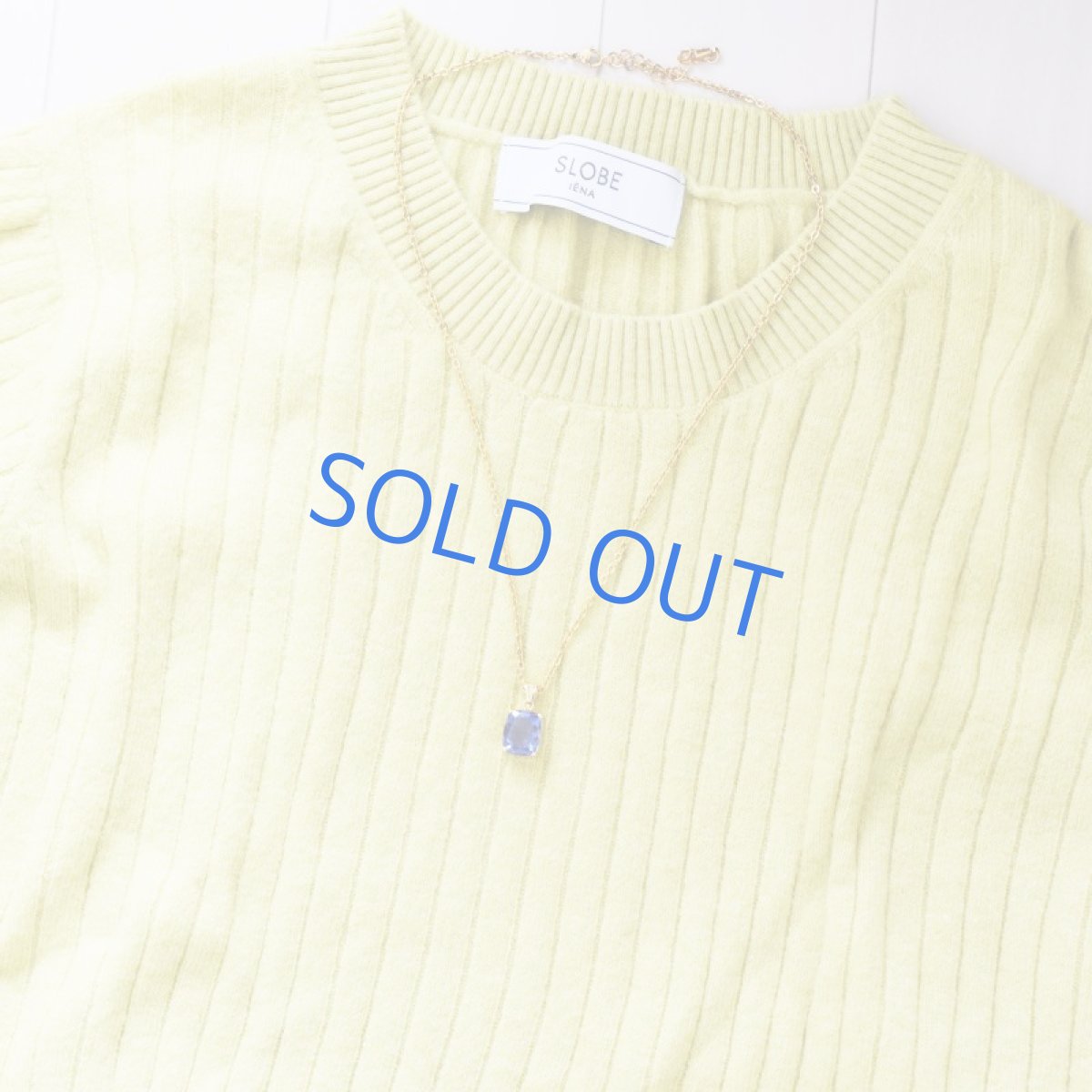 画像9: お取り置き中【1点もの・レクタングルA】超希少 宝石質 カラーチェンジブルーフローライト サージカルゴールドネックレス50cm  (9)