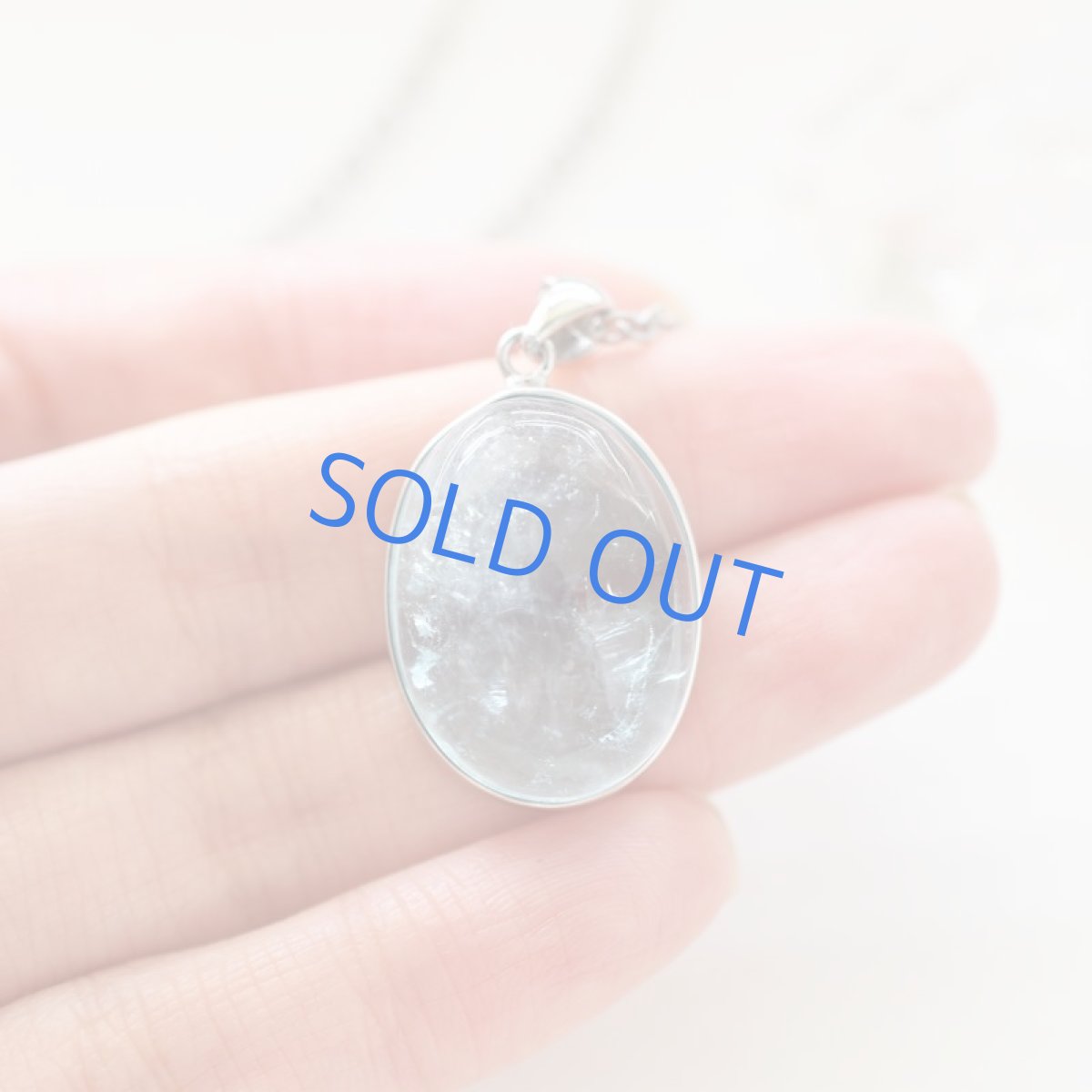 画像4: 【1点もの・オーバルD】超大粒 ブルーカラー アクアマリン ペンダント サージカルシルバーネックレス50cm  (4)