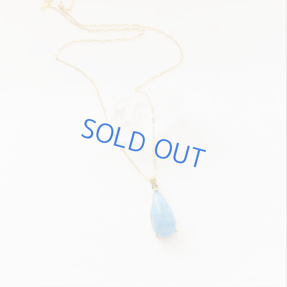 画像6: 【1点もの・細長ペアB】超大粒 ダークブルーカラー アクアマリン ペンダント 14kgfネックレス50cm  (6)