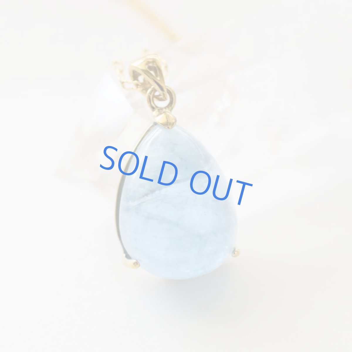 画像3: 【1点もの・ペアC】超大粒 ダークブルーカラー アクアマリン ペンダント 14kgfネックレス50cm  (3)