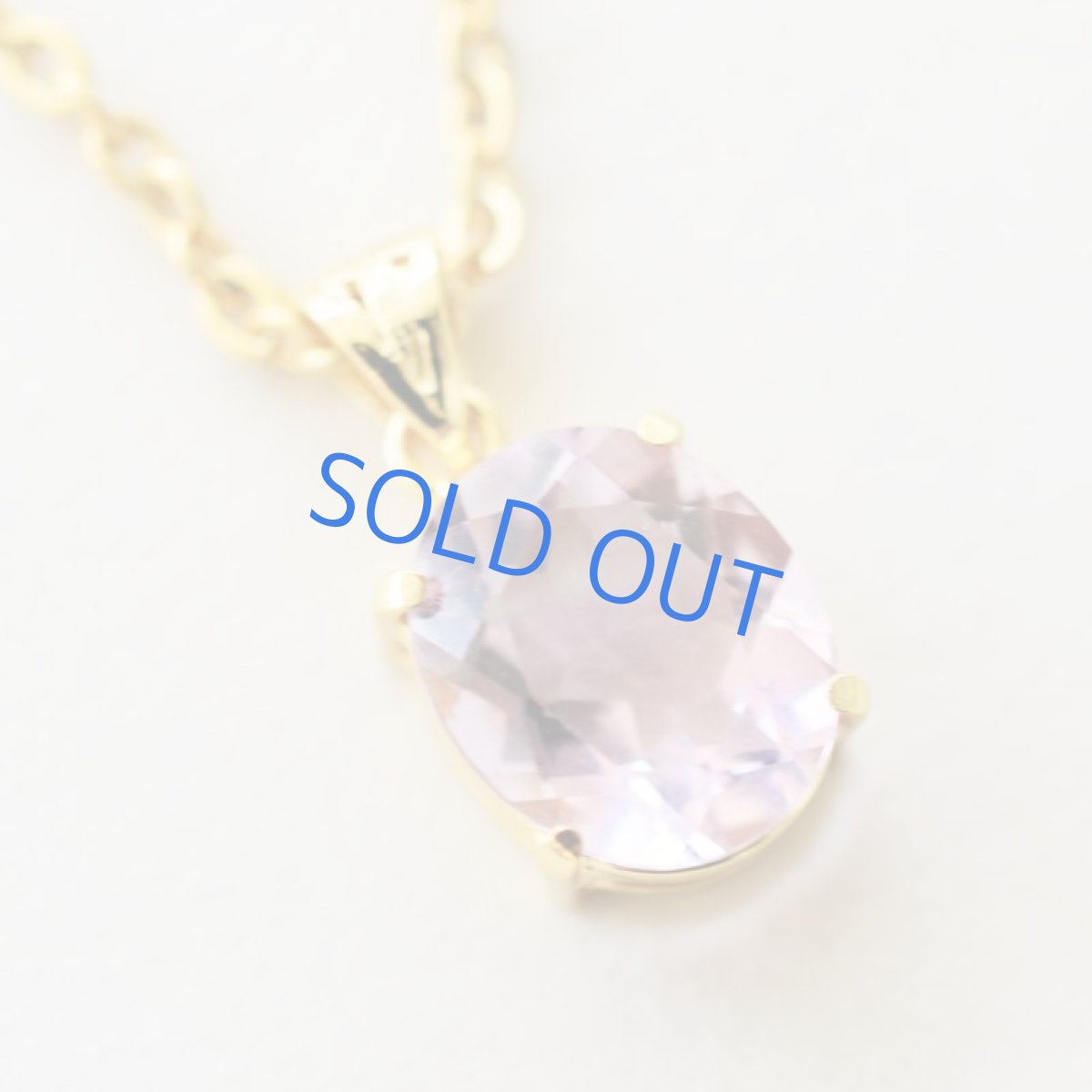 画像4: 【1点もの・オーバルG】超希少 宝石質 ピンクフローライト サージカルゴールドネックレス50cm  (4)