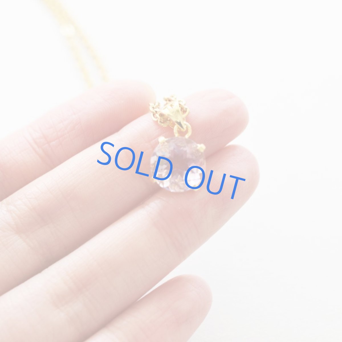 画像4: 【1点もの・ラウンドD】超希少 宝石質 ピンクフローライト サージカルゴールドネックレス50cm  (4)