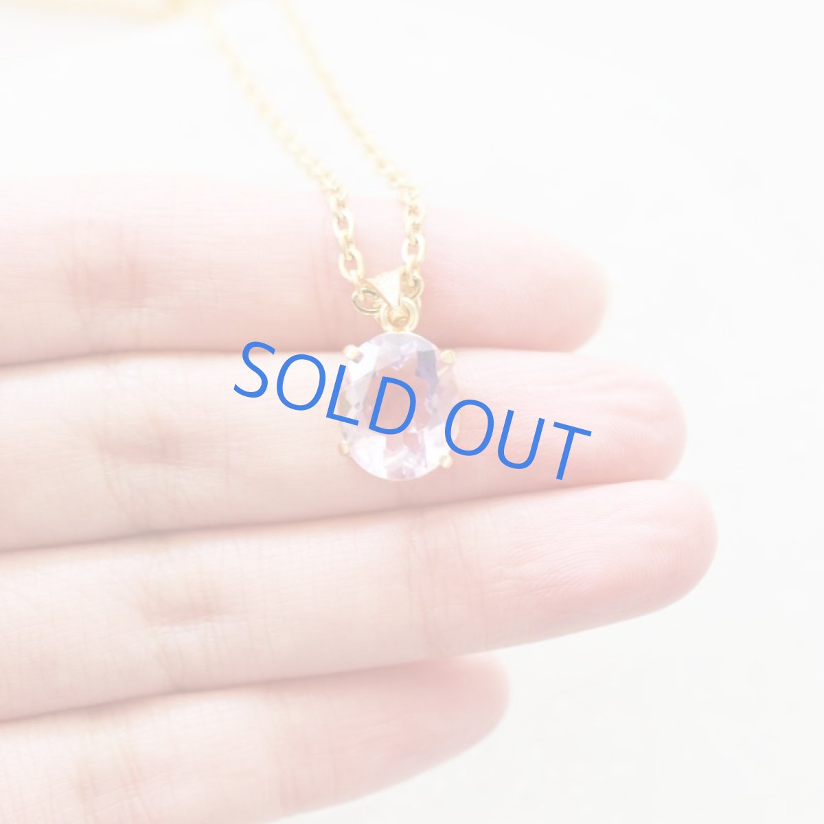 画像8: 【1点もの・オーバルG】超希少 宝石質 ピンクフローライト サージカルゴールドネックレス50cm  (8)