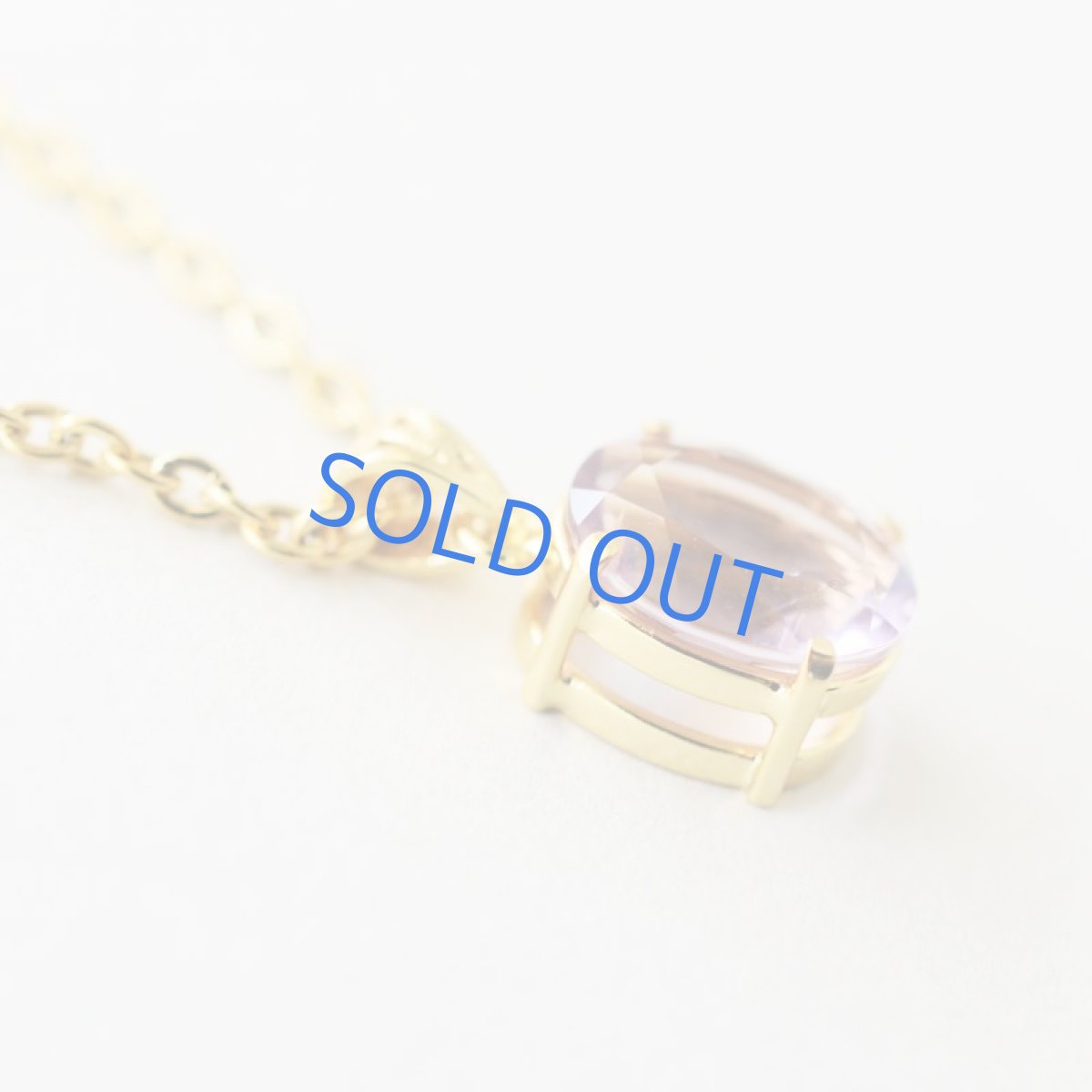 画像3: 【1点もの・オーバルG】超希少 宝石質 ピンクフローライト サージカルゴールドネックレス50cm  (3)