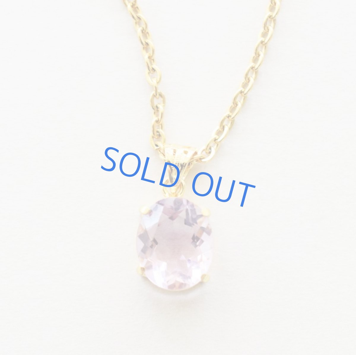 画像5: 【1点もの・オーバルG】超希少 宝石質 ピンクフローライト サージカルゴールドネックレス50cm  (5)