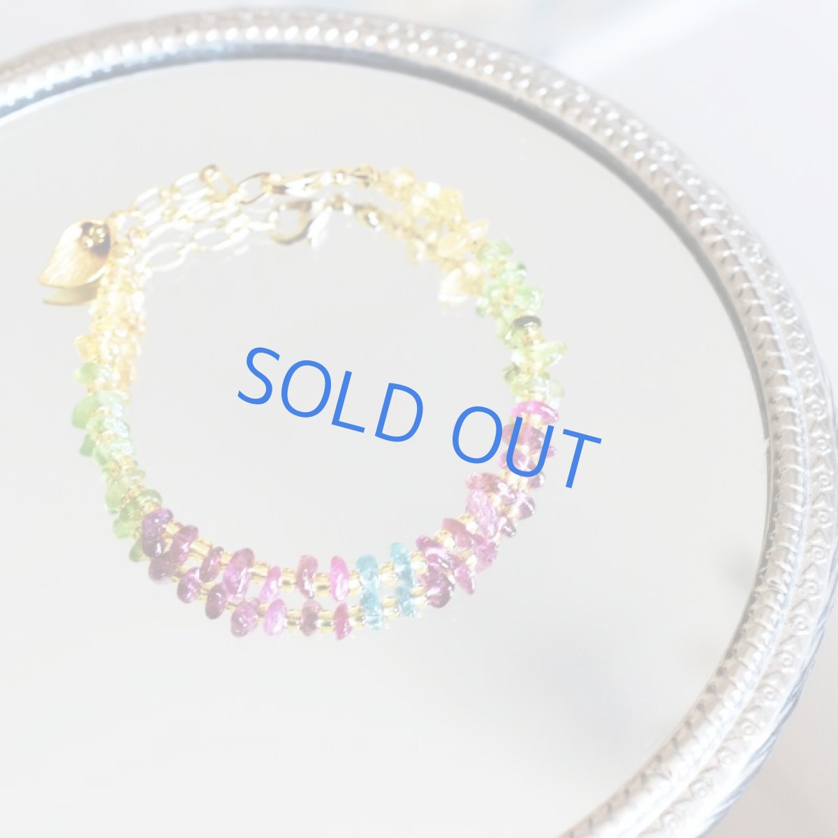 画像4: 【残り1】マルチカラートルマリン 天然石ブレスレット  (4)