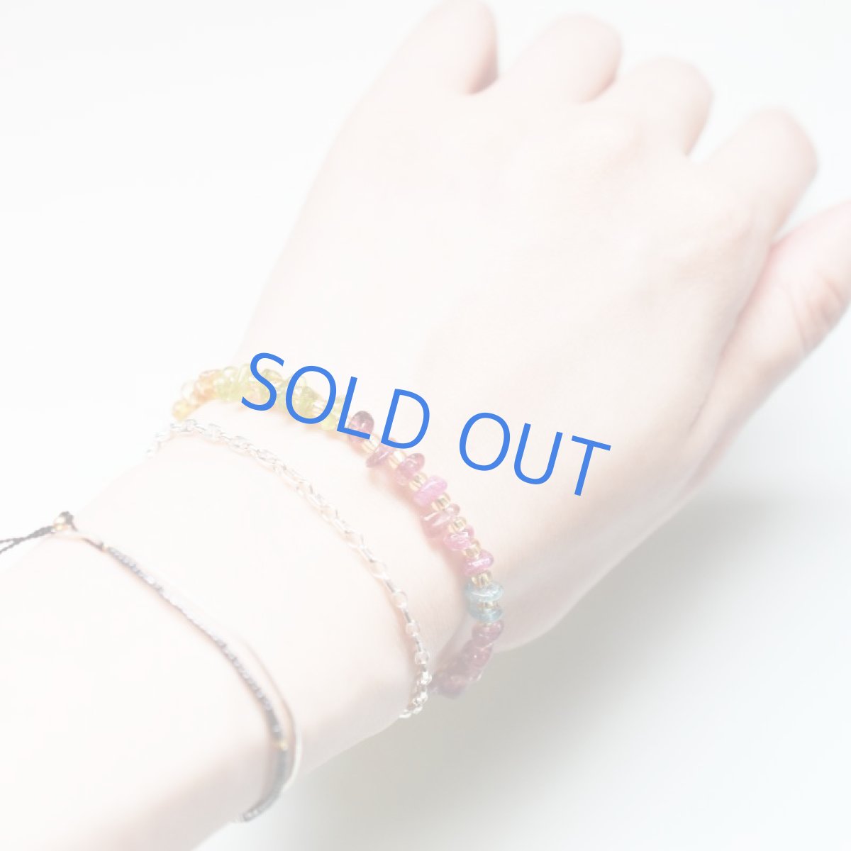 画像8: 【残り1】マルチカラートルマリン 天然石ブレスレット  (8)