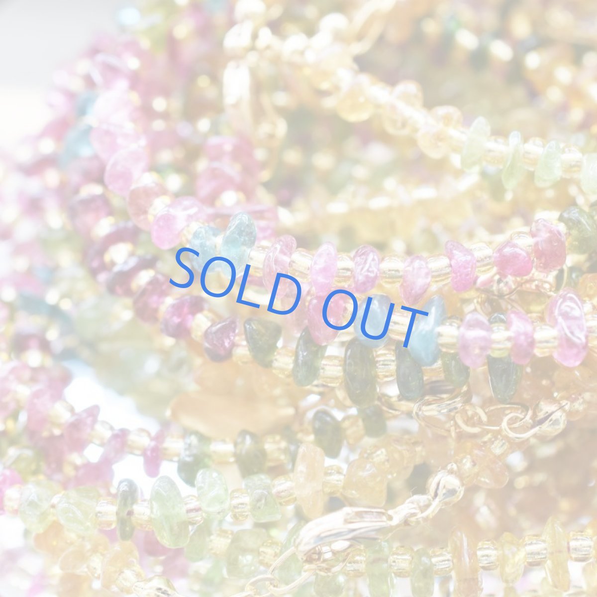 画像2: 【残り1】マルチカラートルマリン 天然石ブレスレット  (2)