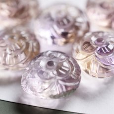 画像3: 【イヤリング変更可】大粒！まるでキャンディ♪　ボリビア非加熱　アメトリン　フラワーカービング　マロン　サージカルステンレスピアス (3)