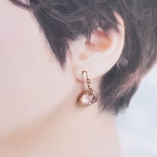 画像10: 【イヤリング変更可】大粒！まるでキャンディ♪　ボリビア非加熱　アメトリン　フラワーカービング　マロン　サージカルステンレスピアス (10)