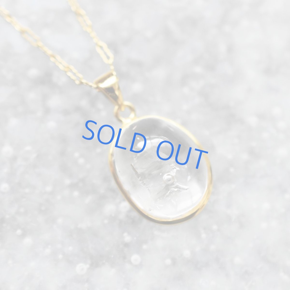 画像6:  【1点もの・A】希少石!水入り水晶(クリスタル) ペンダントネックレス 14KGFネックレス50cm (6)