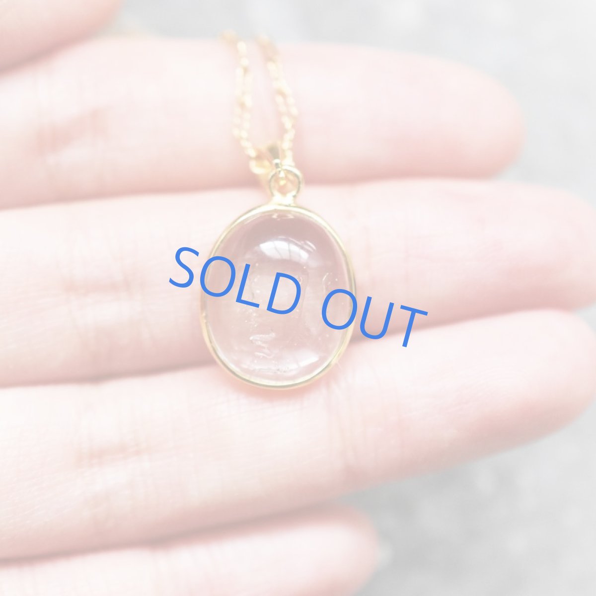 画像5:  【1点もの・B】希少石!水入り水晶(クリスタル) ペンダントネックレス 14KGFネックレス50cm (5)